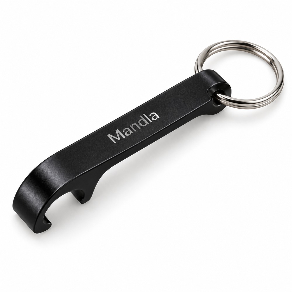 Bottle opener Aluminium black