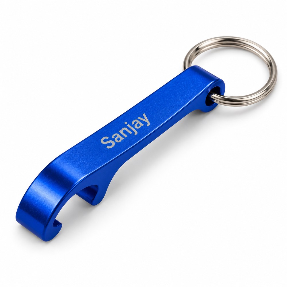 Bottle opener Aluminium blue