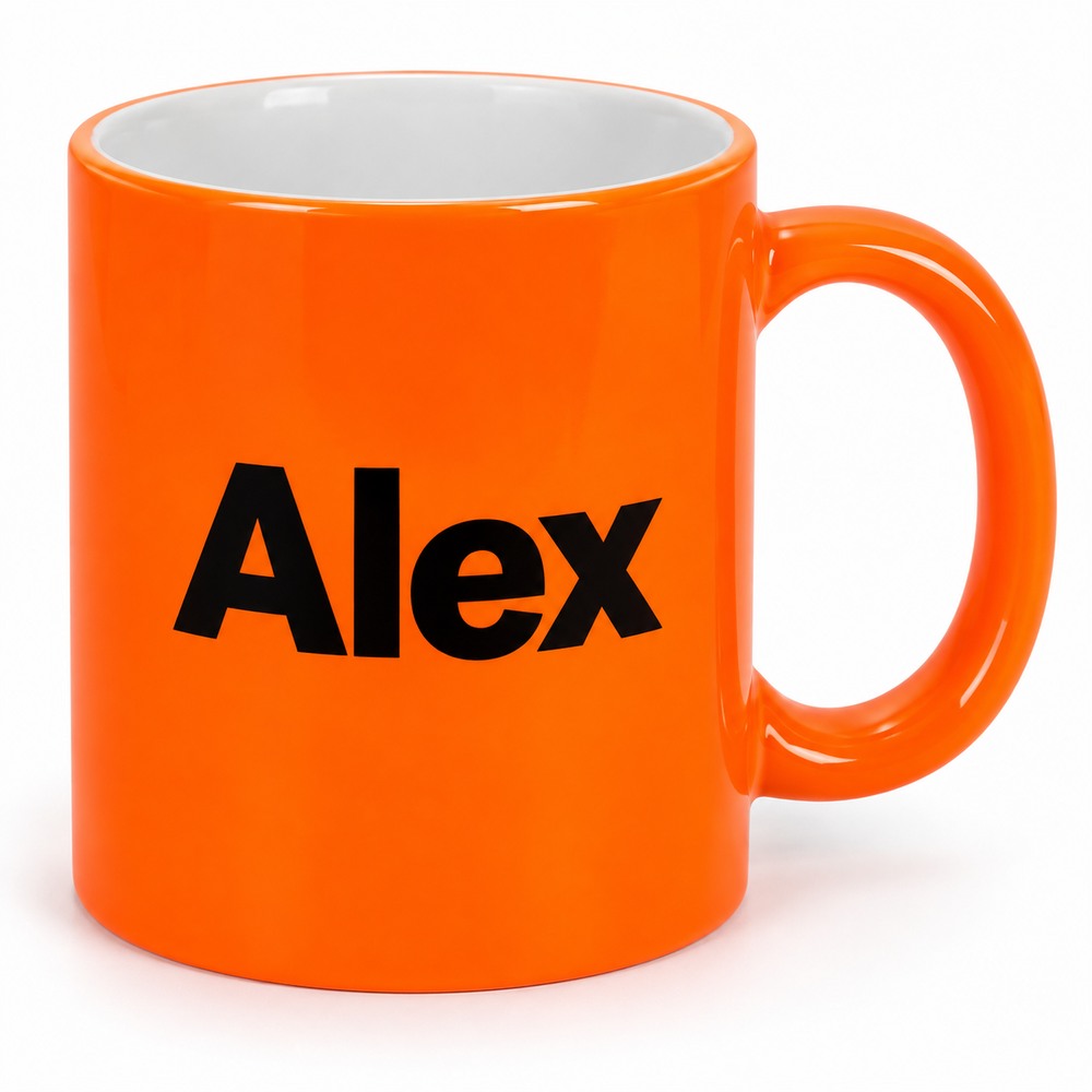 mug neon orange