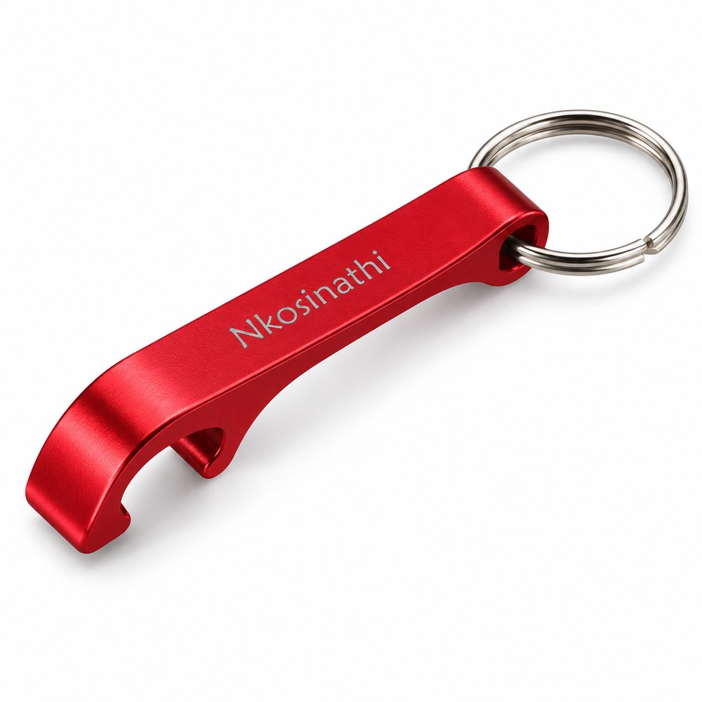 Bottle opener Aluminium red