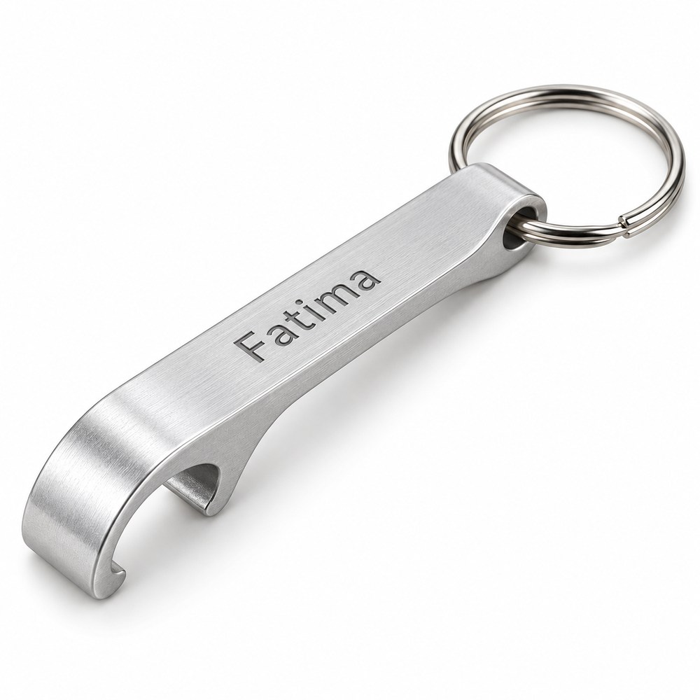 Bottle opener Aluminium silver